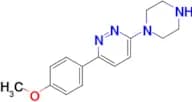 3-(4-methoxyphenyl)-6-(piperazin-1-yl)pyridazine