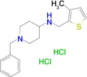 1-benzyl-N-[(3-methylthiophen-2-yl)methyl]piperidin-4-amine dihydrochloride