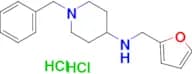 1-benzyl-N-[(furan-2-yl)methyl]piperidin-4-amine dihydrochloride