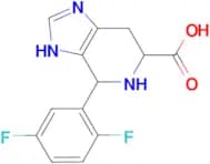 4-(2,5-difluorophenyl)-3H,4H,5H,6H,7H-imidazo[4,5-c]pyridine-6-carboxylic acid
