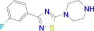 1-[3-(3-fluorophenyl)-1,2,4-thiadiazol-5-yl]piperazine
