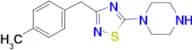 1-{3-[(4-methylphenyl)methyl]-1,2,4-thiadiazol-5-yl}piperazine