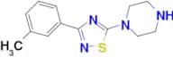 1-[3-(3-methylphenyl)-1,2,4-thiadiazol-5-yl]piperazine