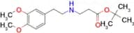 tert-butyl 3-{[2-(3,4-dimethoxyphenyl)ethyl]amino}propanoate