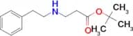 tert-butyl 3-[(2-phenylethyl)amino]propanoate