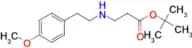 tert-butyl 3-{[2-(4-methoxyphenyl)ethyl]amino}propanoate