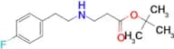 tert-butyl 3-{[2-(4-fluorophenyl)ethyl]amino}propanoate
