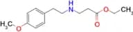 ethyl 3-{[2-(4-methoxyphenyl)ethyl]amino}propanoate