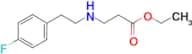 ethyl 3-{[2-(4-fluorophenyl)ethyl]amino}propanoate