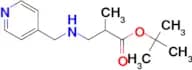 tert-butyl 2-methyl-3-{[(pyridin-4-yl)methyl]amino}propanoate