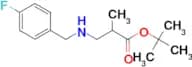 tert-butyl 3-{[(4-fluorophenyl)methyl]amino}-2-methylpropanoate