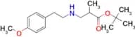 tert-butyl 3-{[2-(4-methoxyphenyl)ethyl]amino}-2-methylpropanoate