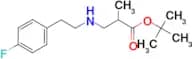 tert-butyl 3-{[2-(4-fluorophenyl)ethyl]amino}-2-methylpropanoate