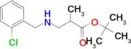tert-butyl 3-{[(2-chlorophenyl)methyl]amino}-2-methylpropanoate