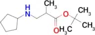 Tert-butyl 3-(cyclopentylamino)-2-methylpropanoate