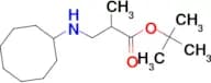 Tert-butyl 3-(cyclooctylamino)-2-methylpropanoate