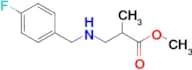 methyl 3-{[(4-fluorophenyl)methyl]amino}-2-methylpropanoate
