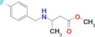 methyl 3-{[(4-fluorophenyl)methyl]amino}butanoate