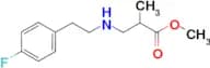 methyl 3-{[2-(4-fluorophenyl)ethyl]amino}-2-methylpropanoate
