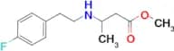 methyl 3-{[2-(4-fluorophenyl)ethyl]amino}butanoate