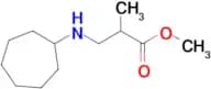 Methyl 3-(cycloheptylamino)-2-methylpropanoate