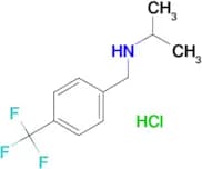 (propan-2-yl)({[4-(trifluoromethyl)phenyl]methyl})amine hydrochloride