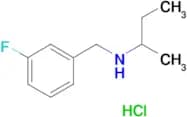 (butan-2-yl)[(3-fluorophenyl)methyl]amine hydrochloride