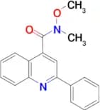N-methoxy-N-methyl-2-phenylquinoline-4-carboxamide