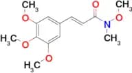 (2E)-N-methoxy-N-methyl-3-(3,4,5-trimethoxyphenyl)prop-2-enamide