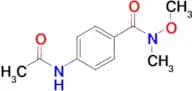 4-acetamido-N-methoxy-N-methylbenzamide