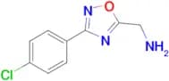 [3-(4-chlorophenyl)-1,2,4-oxadiazol-5-yl]methanamine