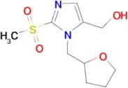 {2-methanesulfonyl-1-[(oxolan-2-yl)methyl]-1H-imidazol-5-yl}methanol