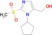 (1-cyclopentyl-2-methanesulfonyl-1H-imidazol-5-yl)methanol