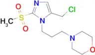 4-{3-[5-(chloromethyl)-2-methanesulfonyl-1H-imidazol-1-yl]propyl}morpholine