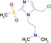 {2-[5-(chloromethyl)-2-methanesulfonyl-1H-imidazol-1-yl]ethyl}dimethylamine