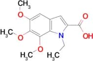 1-ethyl-5,6,7-trimethoxy-1H-indole-2-carboxylic acid