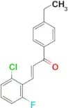 (2E)-3-(2-chloro-6-fluorophenyl)-1-(4-ethylphenyl)prop-2-en-1-one