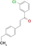 (2E)-1-(3-chlorophenyl)-3-(4-ethylphenyl)prop-2-en-1-one