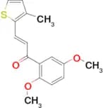 (2E)-1-(2,5-dimethoxyphenyl)-3-(3-methylthiophen-2-yl)prop-2-en-1-one