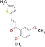 (2E)-1-(2,5-dimethoxyphenyl)-3-(5-methylthiophen-2-yl)prop-2-en-1-one