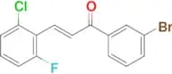 (2E)-1-(3-bromophenyl)-3-(2-chloro-6-fluorophenyl)prop-2-en-1-one