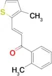 (2E)-1-(2-methylphenyl)-3-(3-methylthiophen-2-yl)prop-2-en-1-one