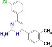 4-(3-chlorophenyl)-6-(3,4-dimethylphenyl)pyrimidin-2-amine