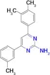 4-(3,4-dimethylphenyl)-6-(3-methylphenyl)pyrimidin-2-amine