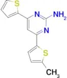 4-(5-methylthiophen-2-yl)-6-(thiophen-2-yl)pyrimidin-2-amine