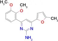 4-(2,3-dimethoxyphenyl)-6-(5-methylfuran-2-yl)pyrimidin-2-amine
