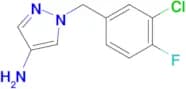 1-[(3-chloro-4-fluorophenyl)methyl]-1H-pyrazol-4-amine