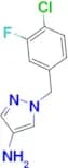 1-[(4-chloro-3-fluorophenyl)methyl]-1H-pyrazol-4-amine