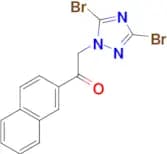 2-(3,5-dibromo-1H-1,2,4-triazol-1-yl)-1-(naphthalen-2-yl)ethan-1-one