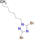 3,5-dibromo-1-heptyl-1H-1,2,4-triazole